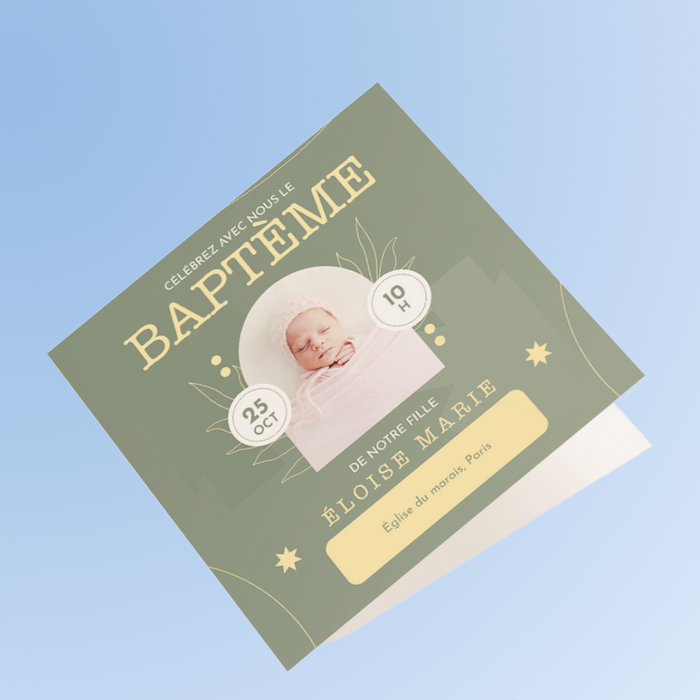 Faire-part de baptême