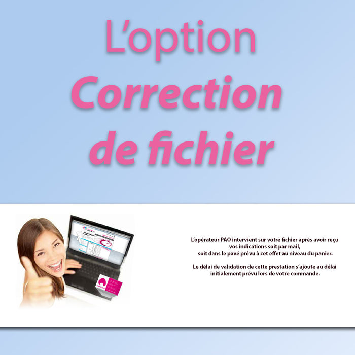 Correction de votre fichier